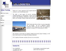 Tablet Screenshot of lcl-logistics.com